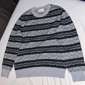 Brand new XS gray and black coach sweater